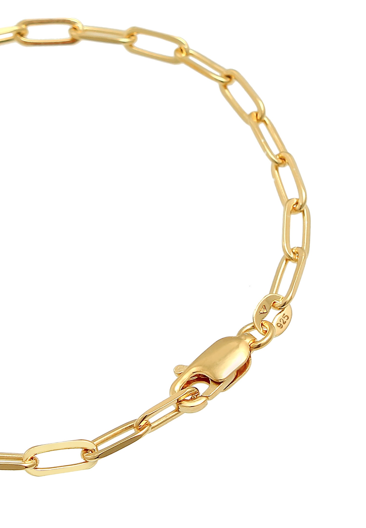 Elli Tendance ovale de Ladies Heart Love Links en argent sterling 925