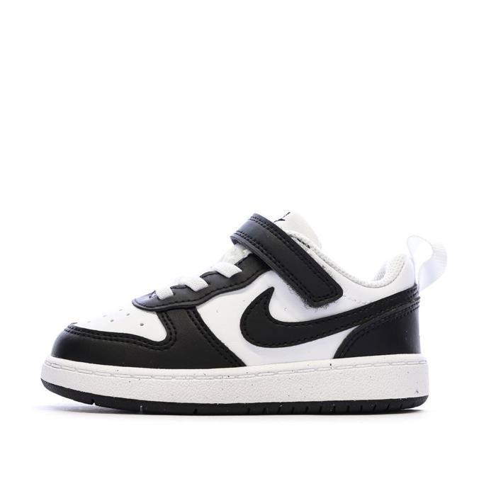 Baskets Noir/Blanc Enfant Nike Court Borough Low Recraf