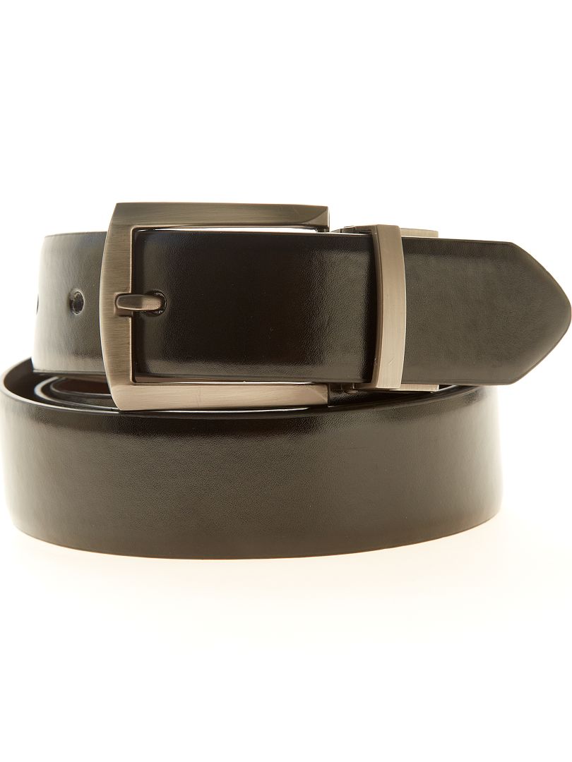 Dubbelzijdige riem - zwart/bruin