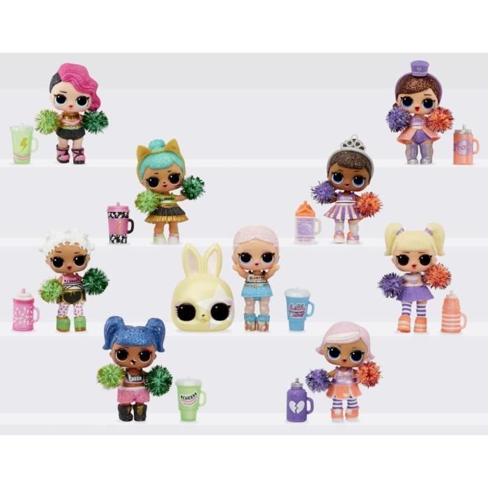 LOL Surprise Sport-Cheerleader-Thema (PDQ) – Glitzernde Puppe mit beweglichen Armen und Beinen