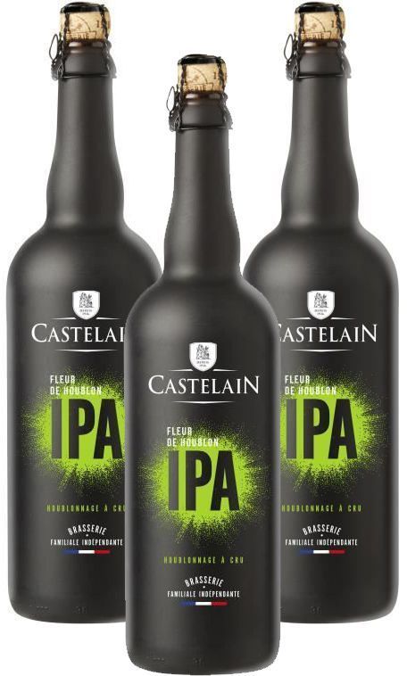 Cerveza IPA Fleur de Houblon - Castelain - 6.50% ABV - 75cl x3