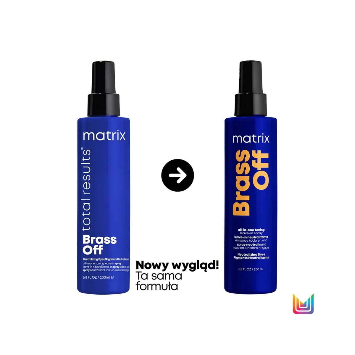 Matrix Total Results Brass Off Spray do włosów Neutralizacja miedzianych tonów
