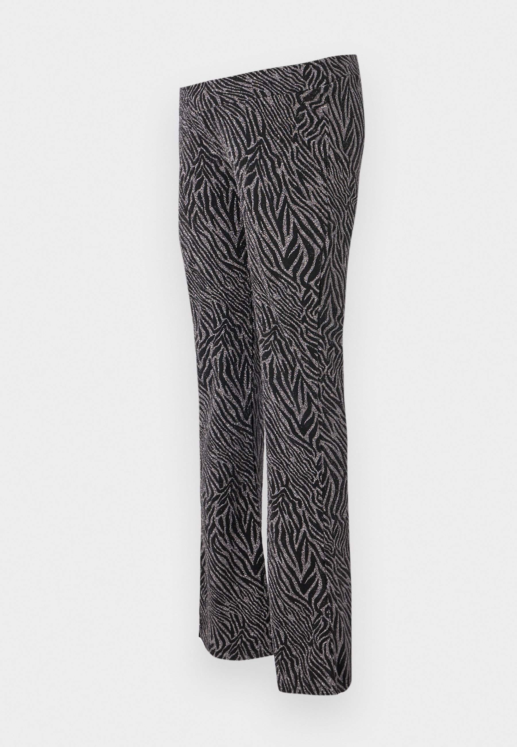 ONLY MATERNITY OLMSHINY GLITTER PANT - Broek - zwart