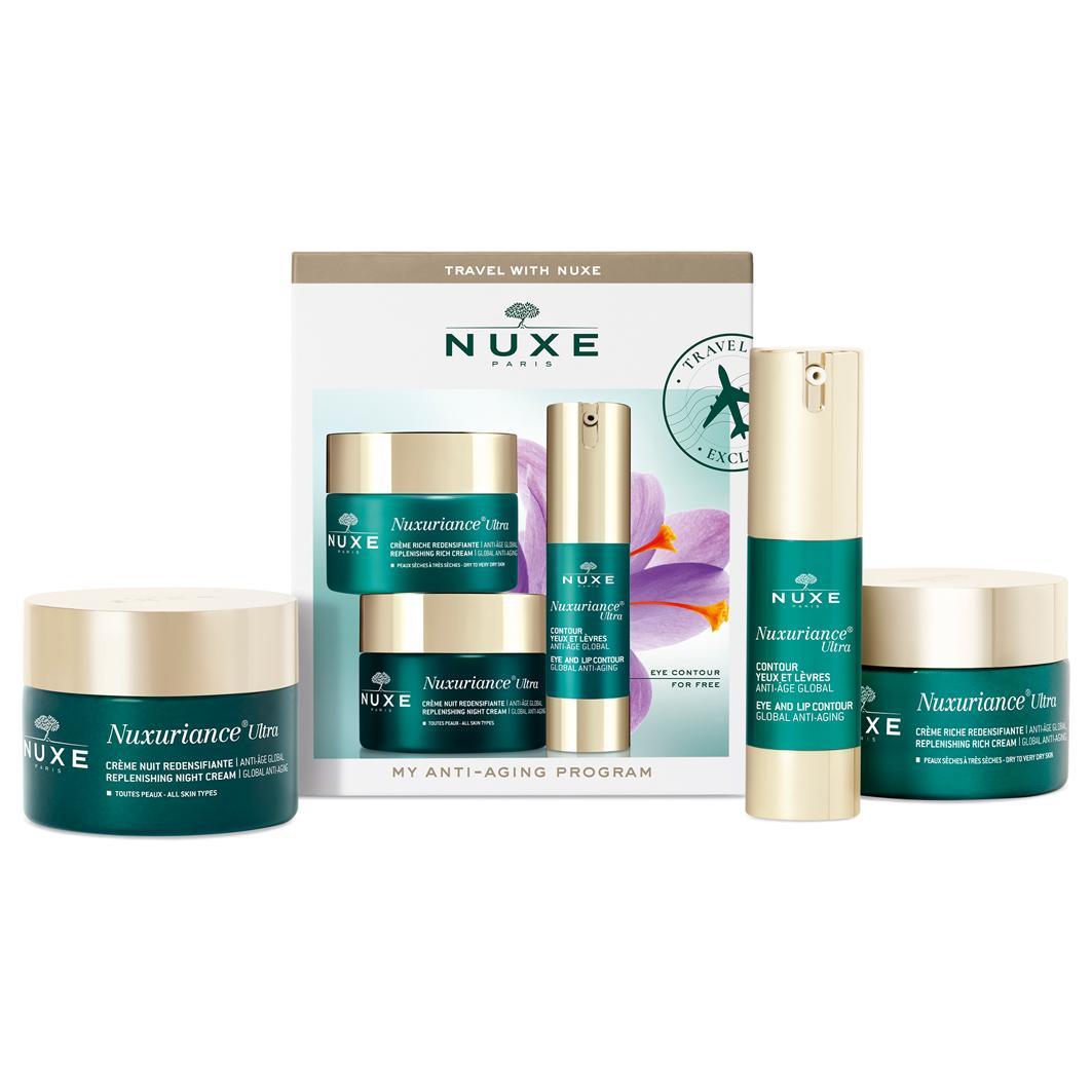 NUXE set za njegu lica Moj program protiv starenja - Regenerirajuća bogata krema 50 ml + Regenerirajuća noćna krema 50 ml + Nega oko očiju i usana 15 ml 1 komad.