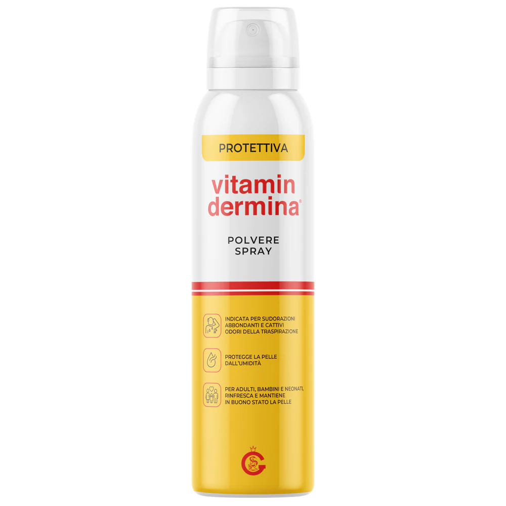Vitamindermina Polvere Spray - Deodorante Spray, Crema Corpo