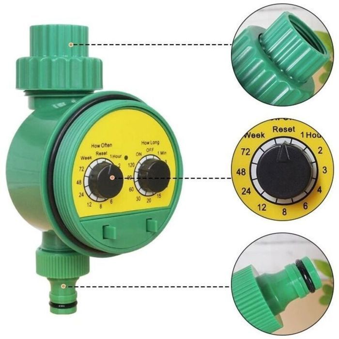Timer automatico per irrigazione - Virex® - Timer digitale - Durata irrigazione 1-120 min