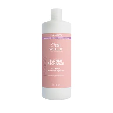 Wella Professionals Invigo Blonde Recharge šampūns - violets šampūns blondiem matiem spīduma uzlabošanai