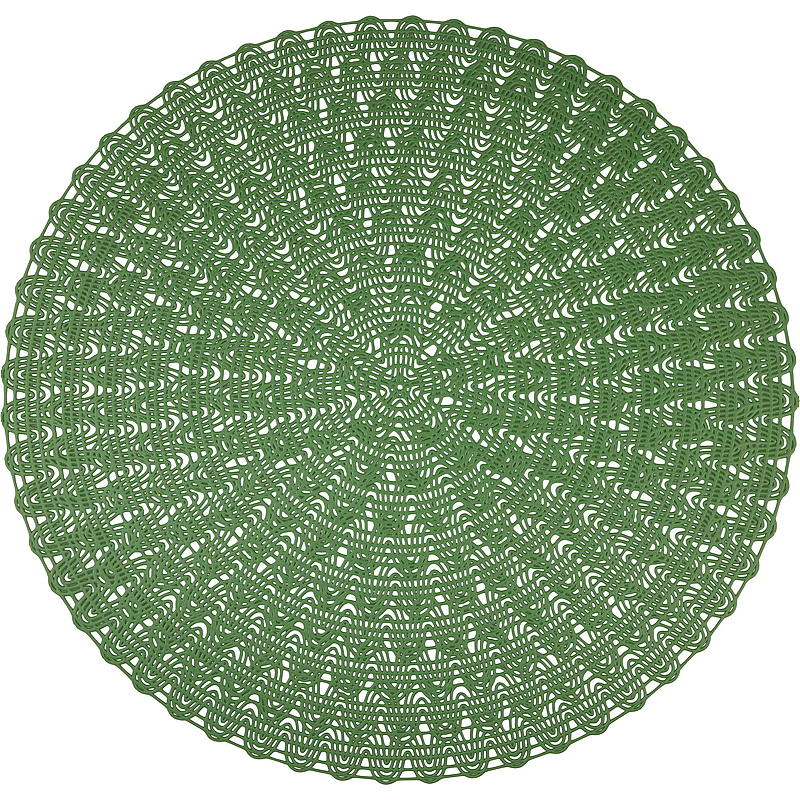 Home placemat ø 38 cm groen