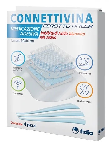 CONNETTIVINA Connettivina Hitech 10x10 patches met hyaluronzuur