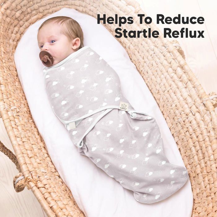 Conjunto de 3 Sacos de Dormir com Zíper para Bebês – Saco de Dormir para Recém-Nascidos de 2 a 7 Meses