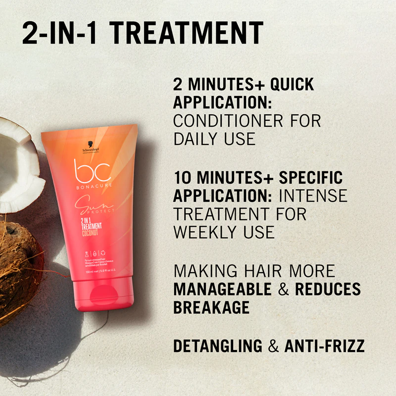 Schwarzkopf Professional BC Bonacure Sun Protect Tratamento intensivo para o cabelo 2 em 1