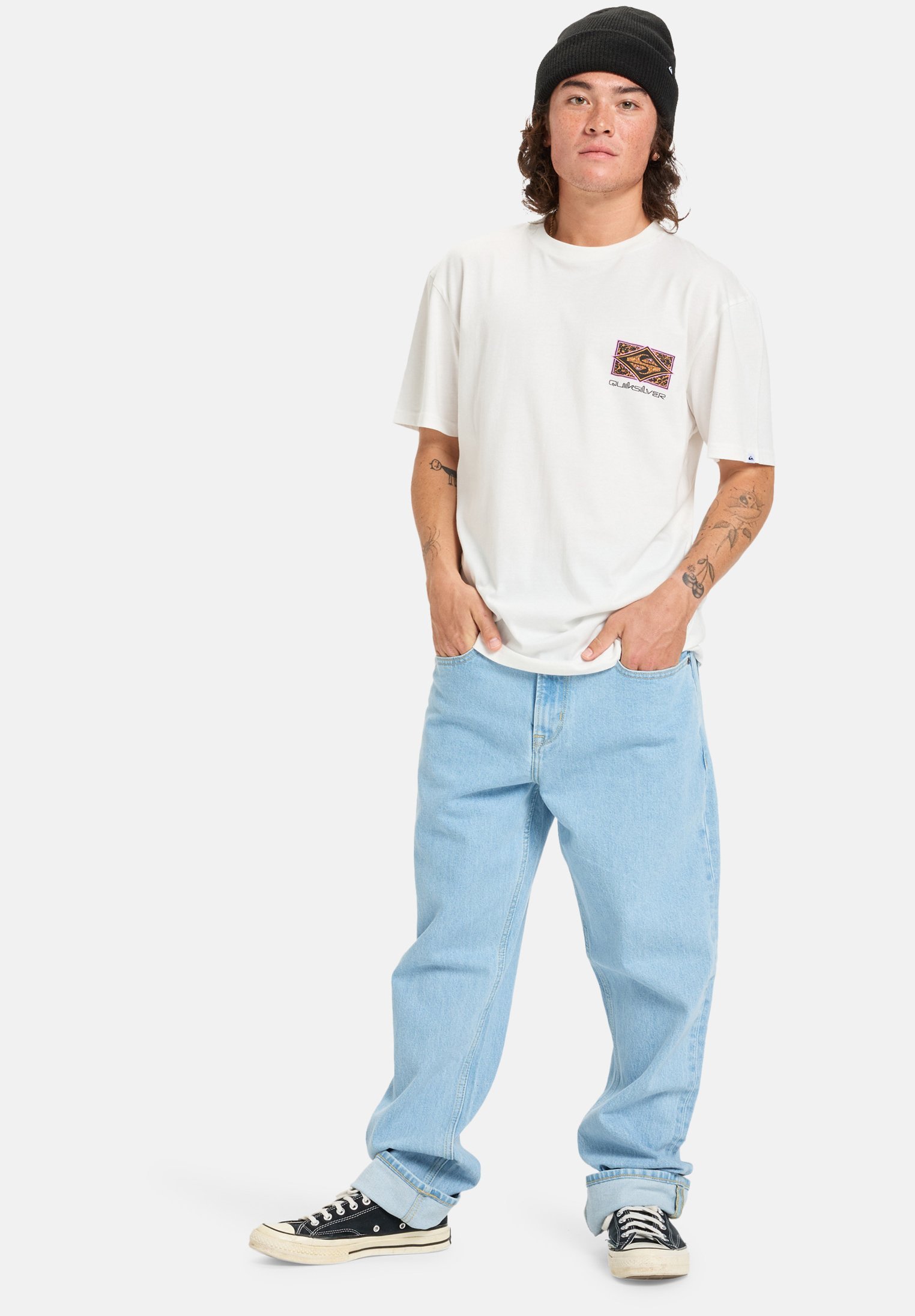 Quiksilver EVO YOUTH CRISIS - Triko s potiskem - black