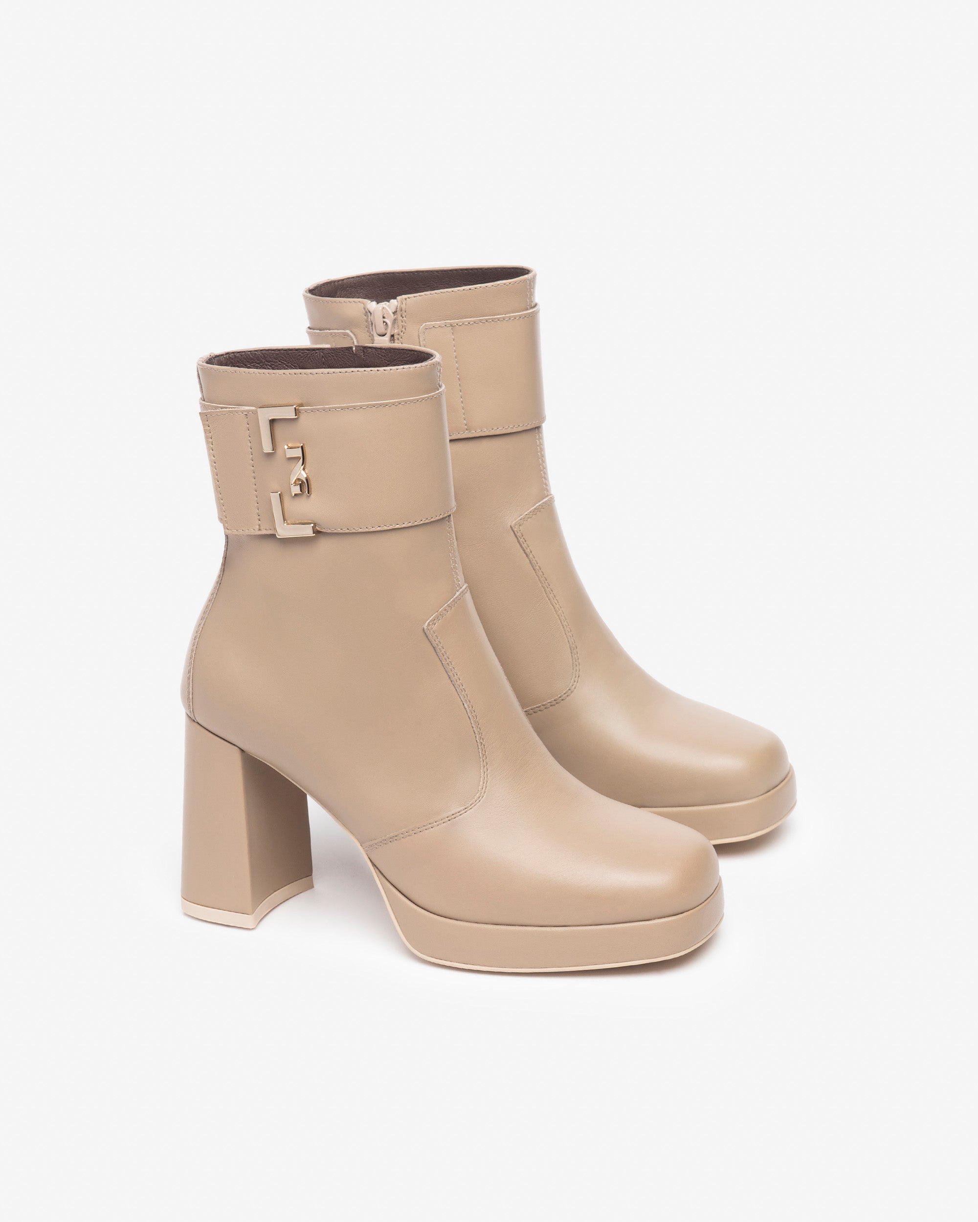  Damen-Ankle-Boots aus Leder