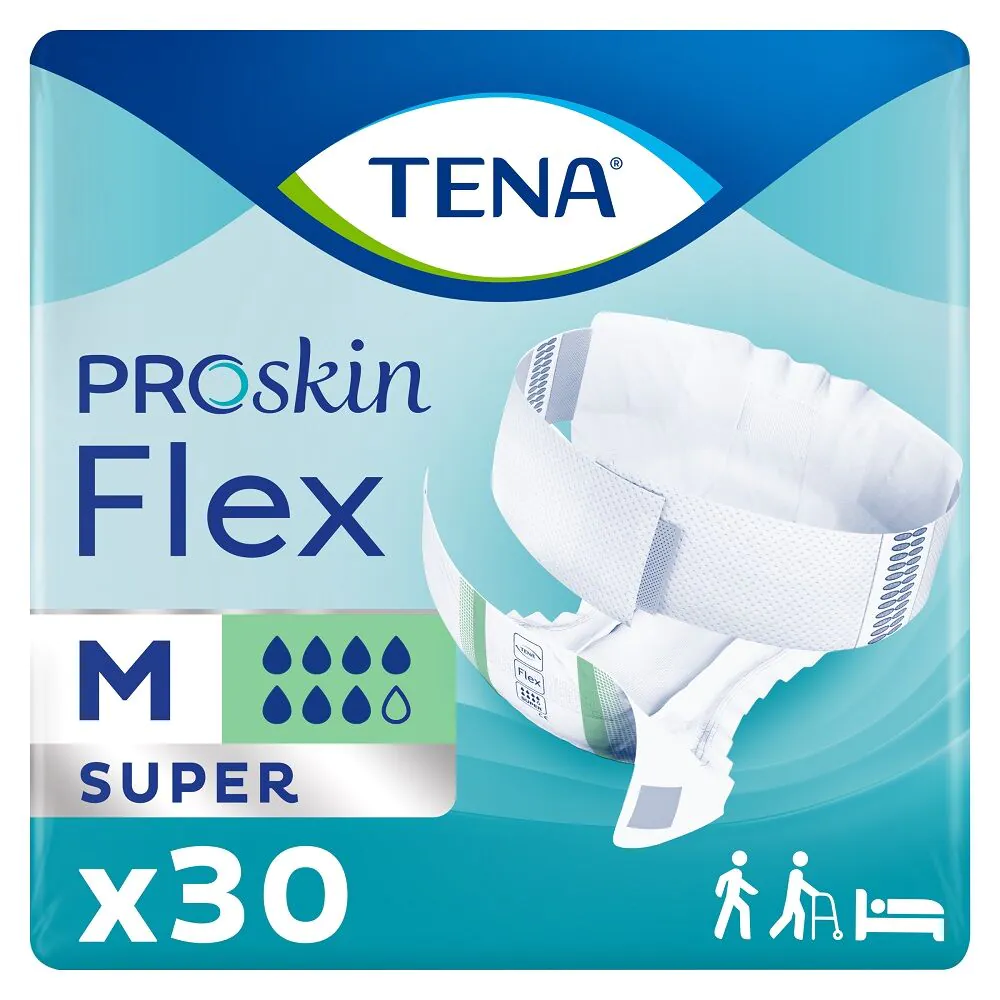 Tena Flex Proskin Super Pieluchomajtki Rozmiar M