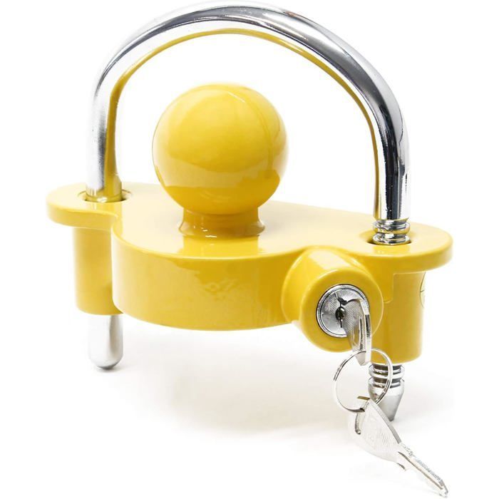 Candado para remolque con anilla de seguridad para candado, apto para enganches de 50 mm.