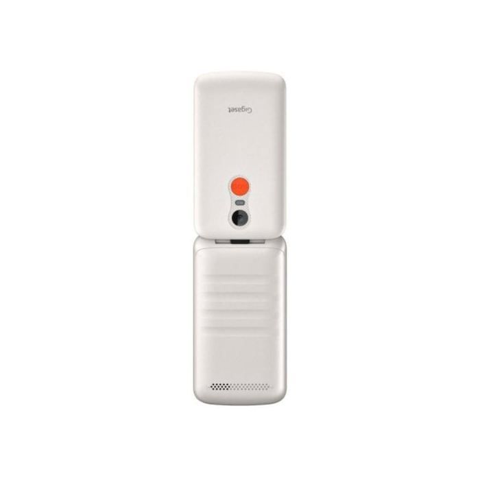 Gigaset GL595 Mobiltelefon mit SOS-Taste, spritzwassergeschützt, staubdicht, Weiß