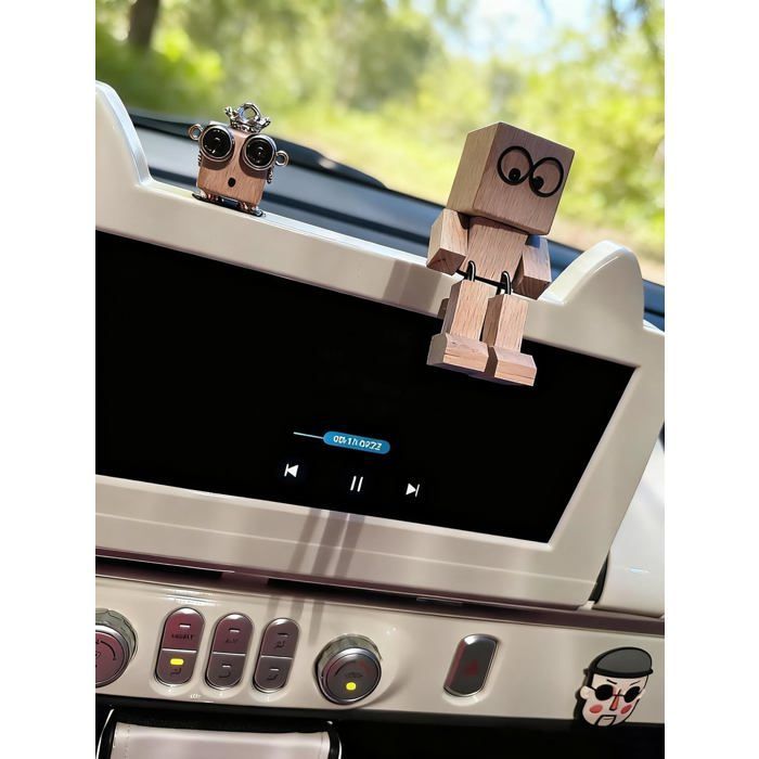 Decoración para coches - Juguetes de madera - Accesorios para coches - Decoración de interiores - Figuras mecedoras - Juguetes hechos a mano