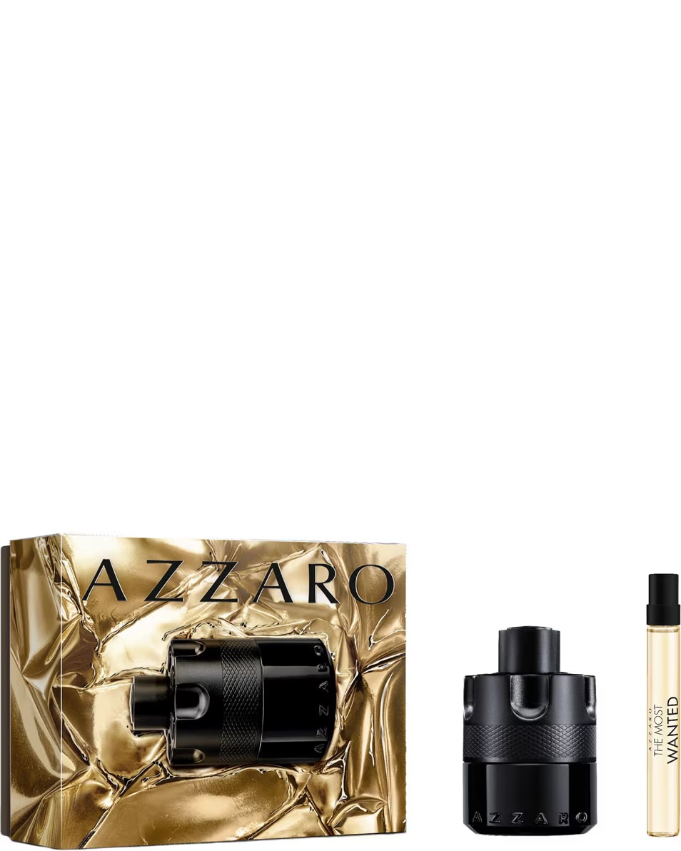 AZZARO The Most Wanted Eau De Parfum Intense Gift Set - Fougère, Woody Amber Perfume for Men