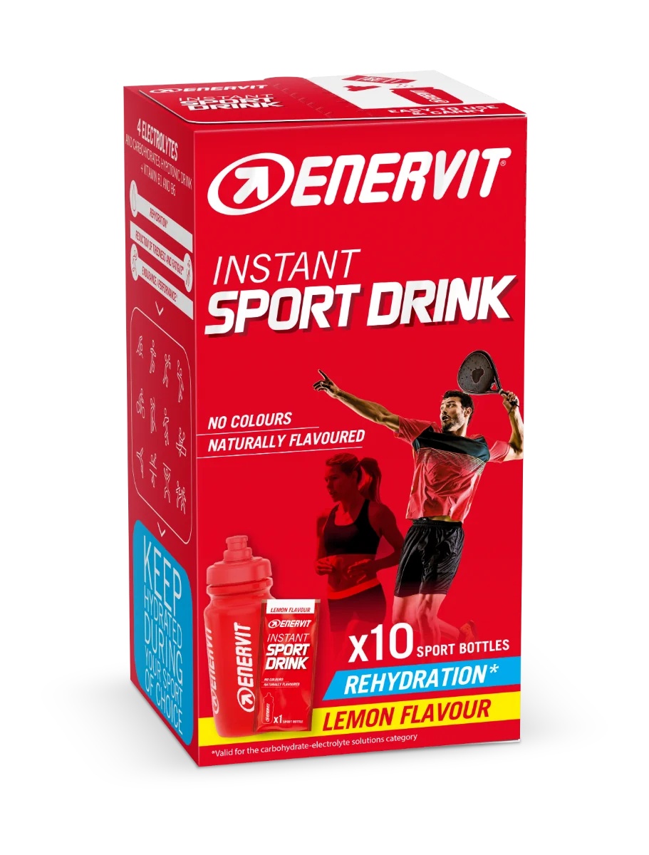 ENERVIT Bebida deportiva Enervit Sport Inst 10 sobres con sabor natural