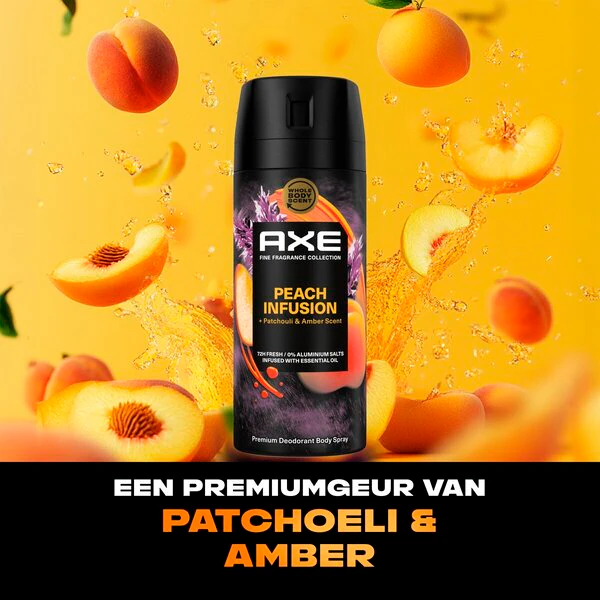 Axe Fine Fragrance Peach Infusion Deodorant Bodyspray<br>150ml