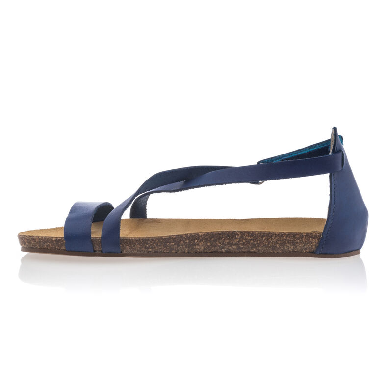 Sandalias azules para mujer / Zapatos de punta abierta