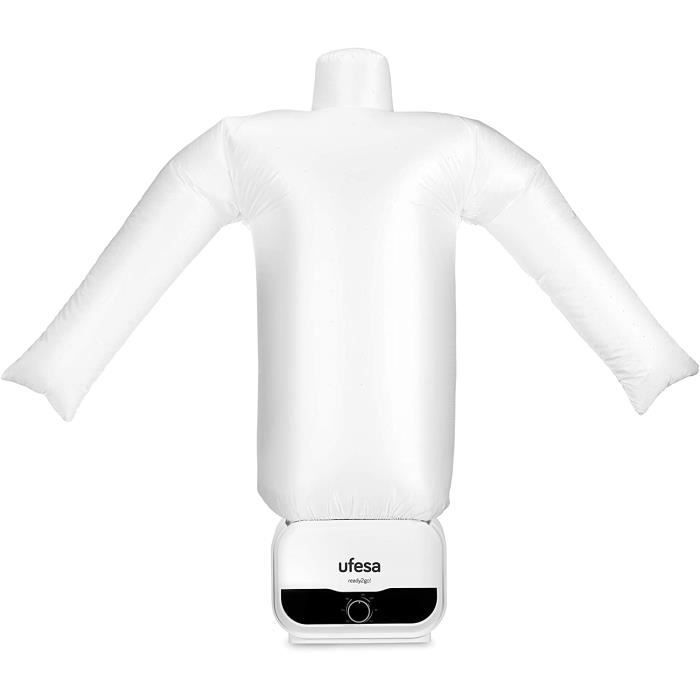 UFESA SV1200 - Mannequin 2 en 1, Repassage et Séchage Automatique 1200 W, Elimine les plis, Désodorise et Neutralise les odeurs, plu