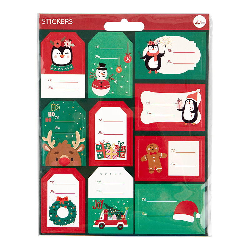 Geschenkanhänger für Zuhause, 20 Stück, selbstklebend