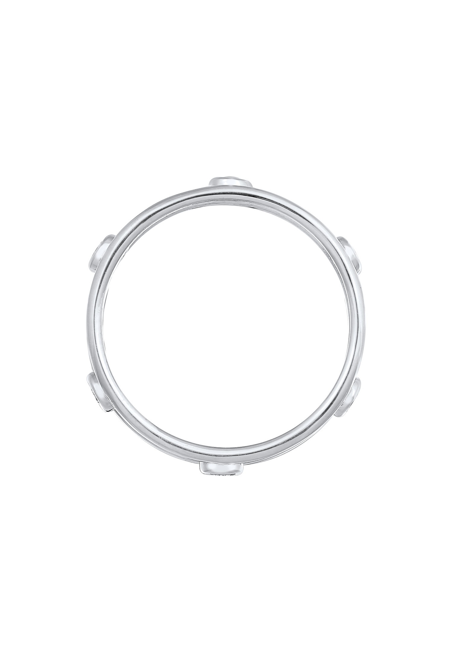 Elli Femmes Double Glamoureux Elégant avec cristaux en argent sterling 925