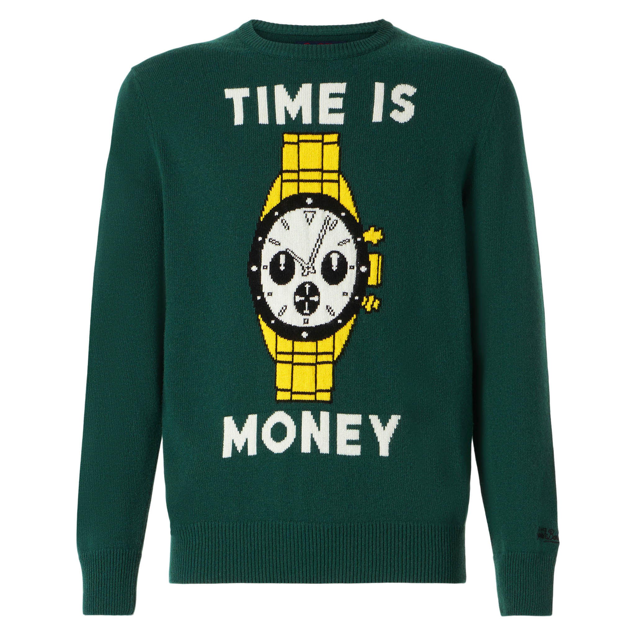 Herentrui met 'Time is Money'-print