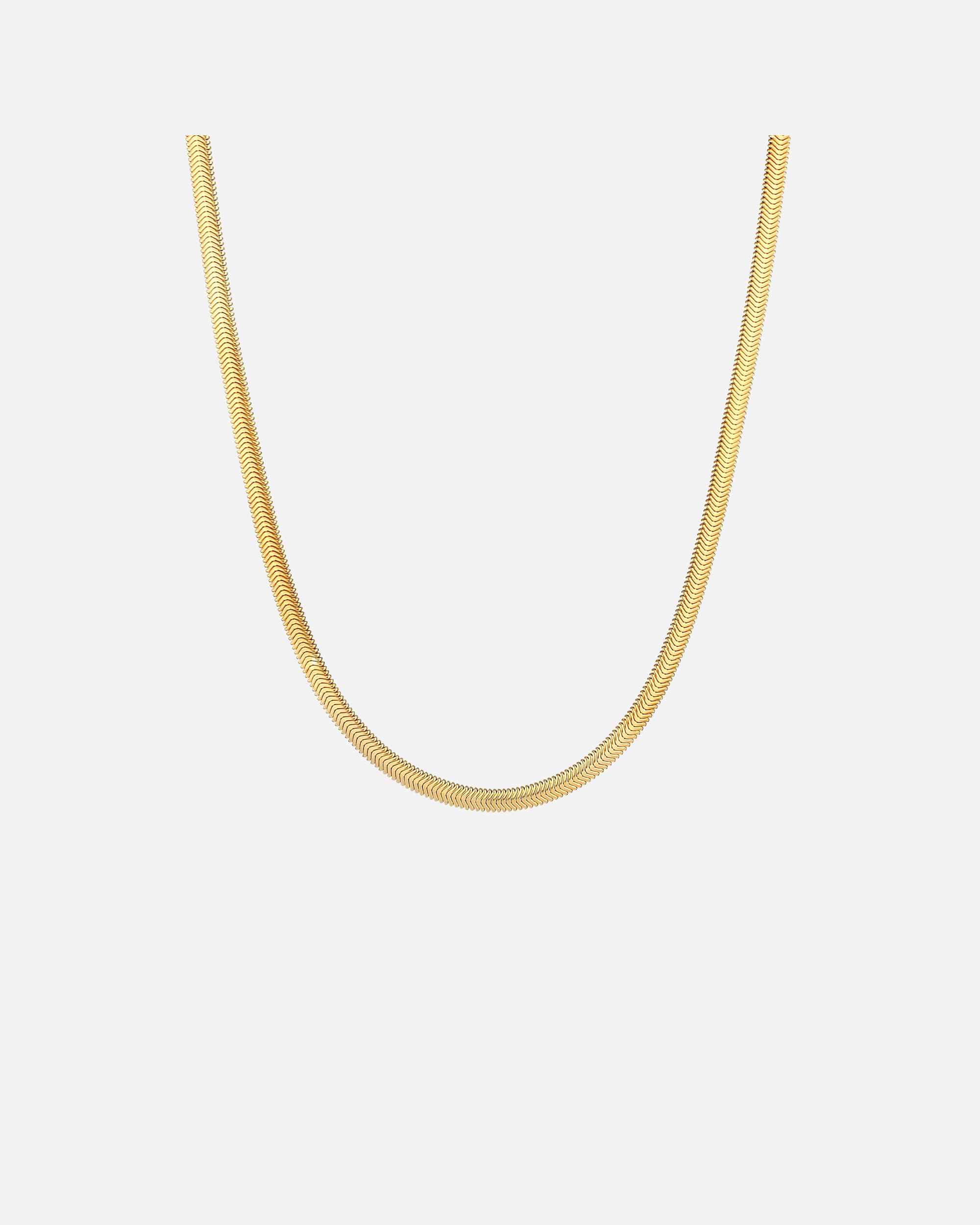 Elli PREMIUM Chaîne de serpent plate et élégante à chevrons pour dames, blogueuse de tendances en argent sterling 925