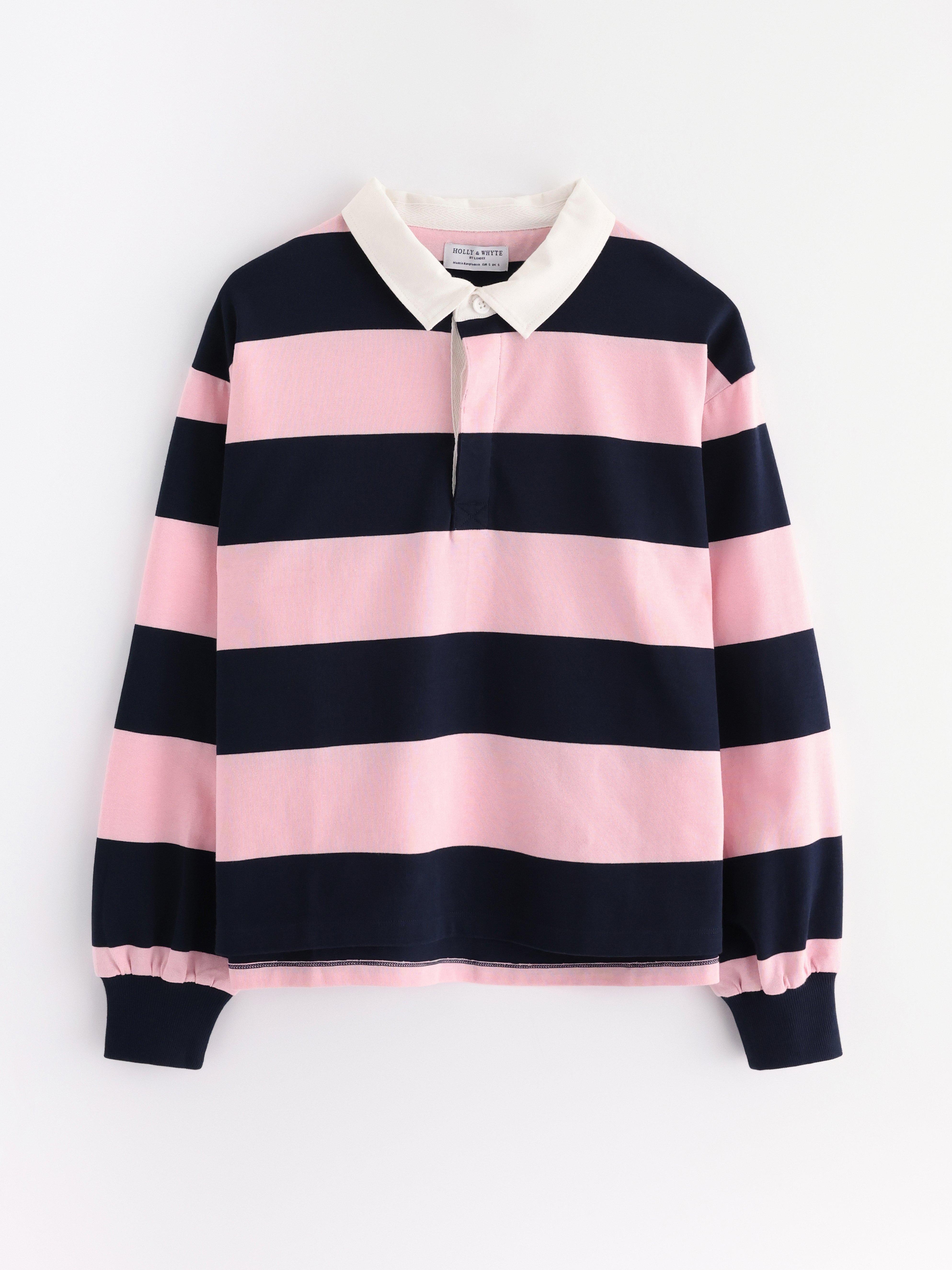 Rugbyskjorte lys rosa