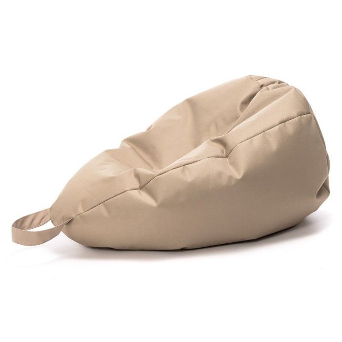 Mini puf Ecopuf Sako, poliéster - 80 x 50 cm - Beige