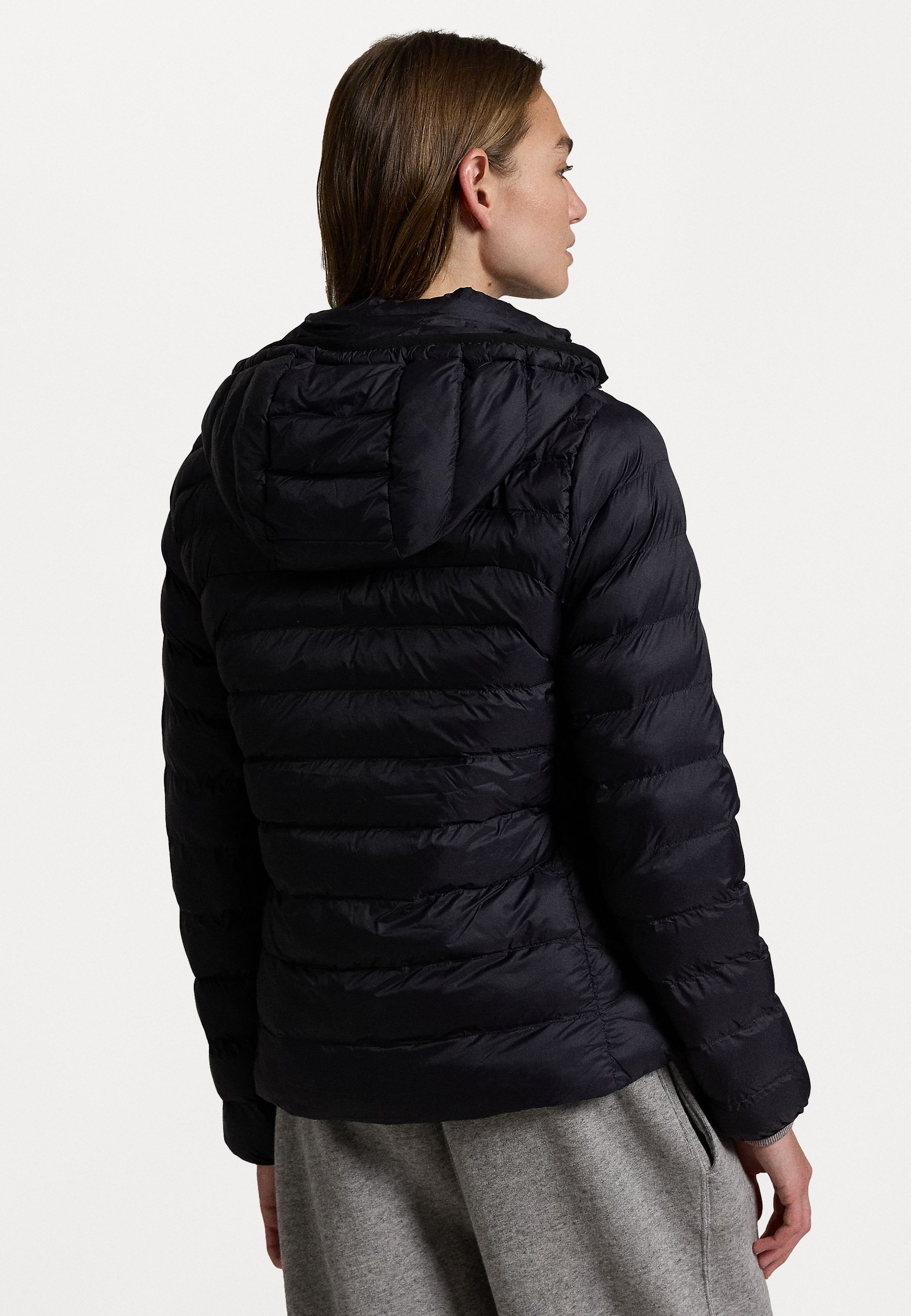 Giacca con cappuccio pieghevole e resistente all'acqua Polo Ralph Lauren - Giacca leggera - nera