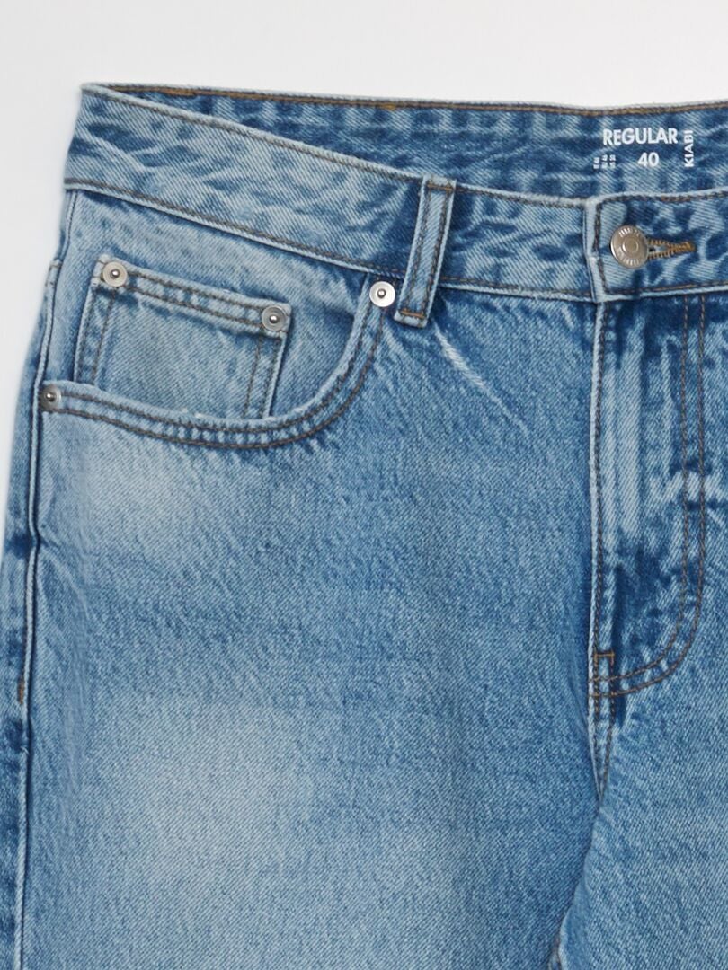 Calça jeans normal - AZUL