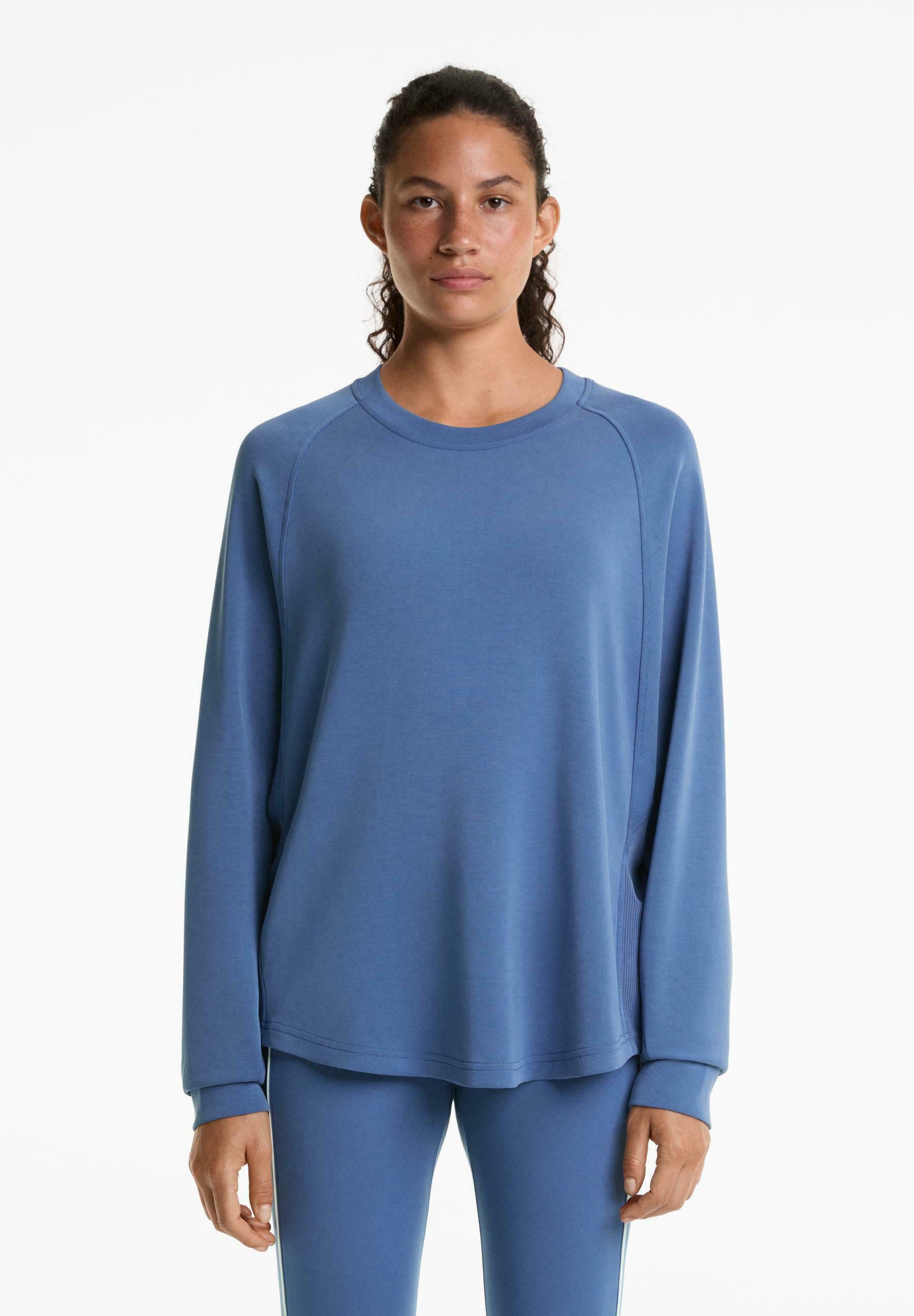 OYSHO OVERSIZE SOFT TOUCH - Sweatshirt - blauw