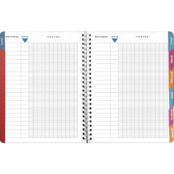Notebook - EXACOMPTA - Jurassic World Blue - 148 pages - Metal spiral binding - Weekly tabs