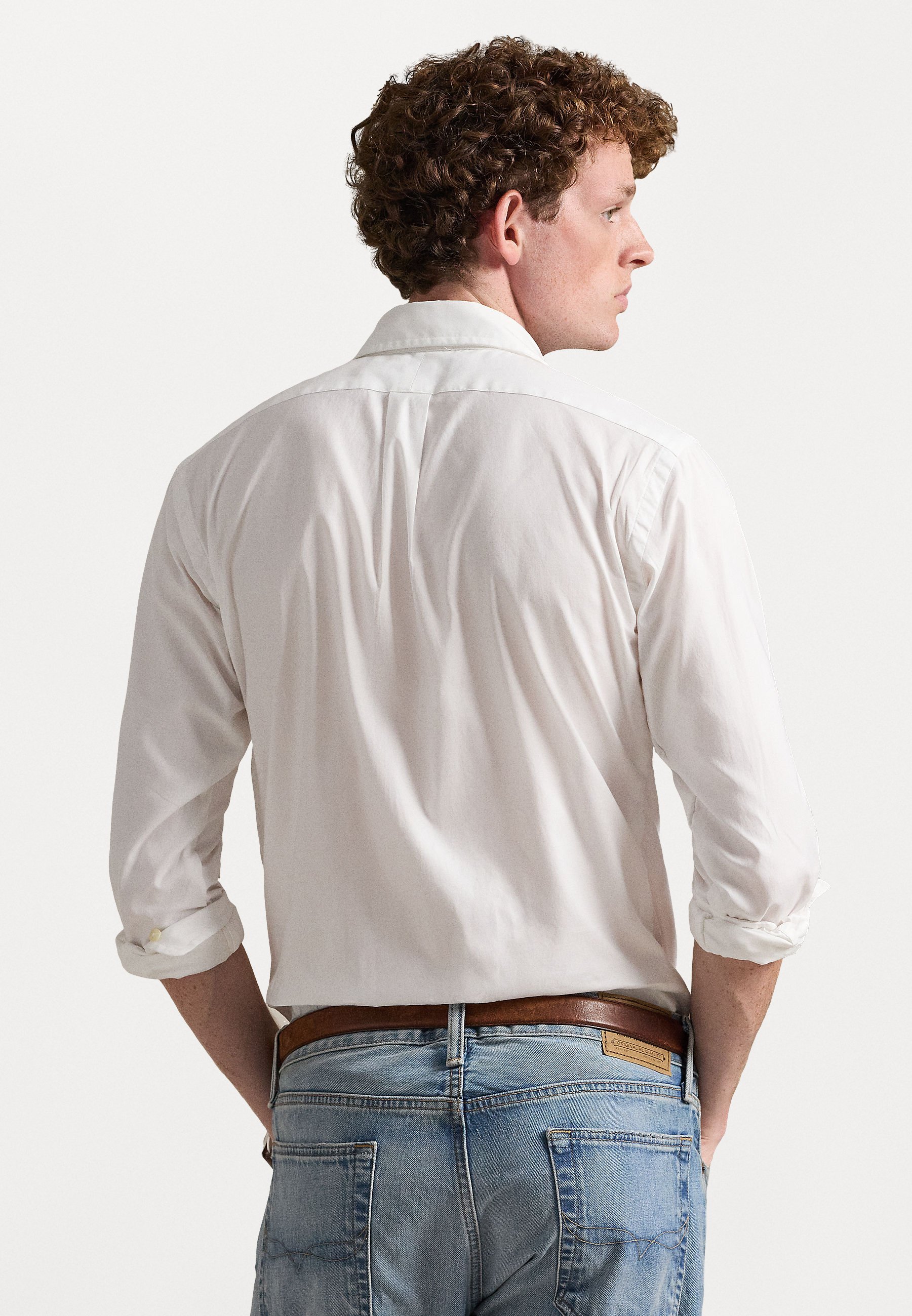 Polo Ralph Lauren CUSTOM FIT STRETCH OXFORD SHIRT - Shirt - wit