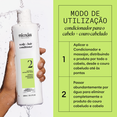 Nioxin Professionals Scalp Hair Conditioner 2 Natural Neathered Hair Gift Set 300 ml