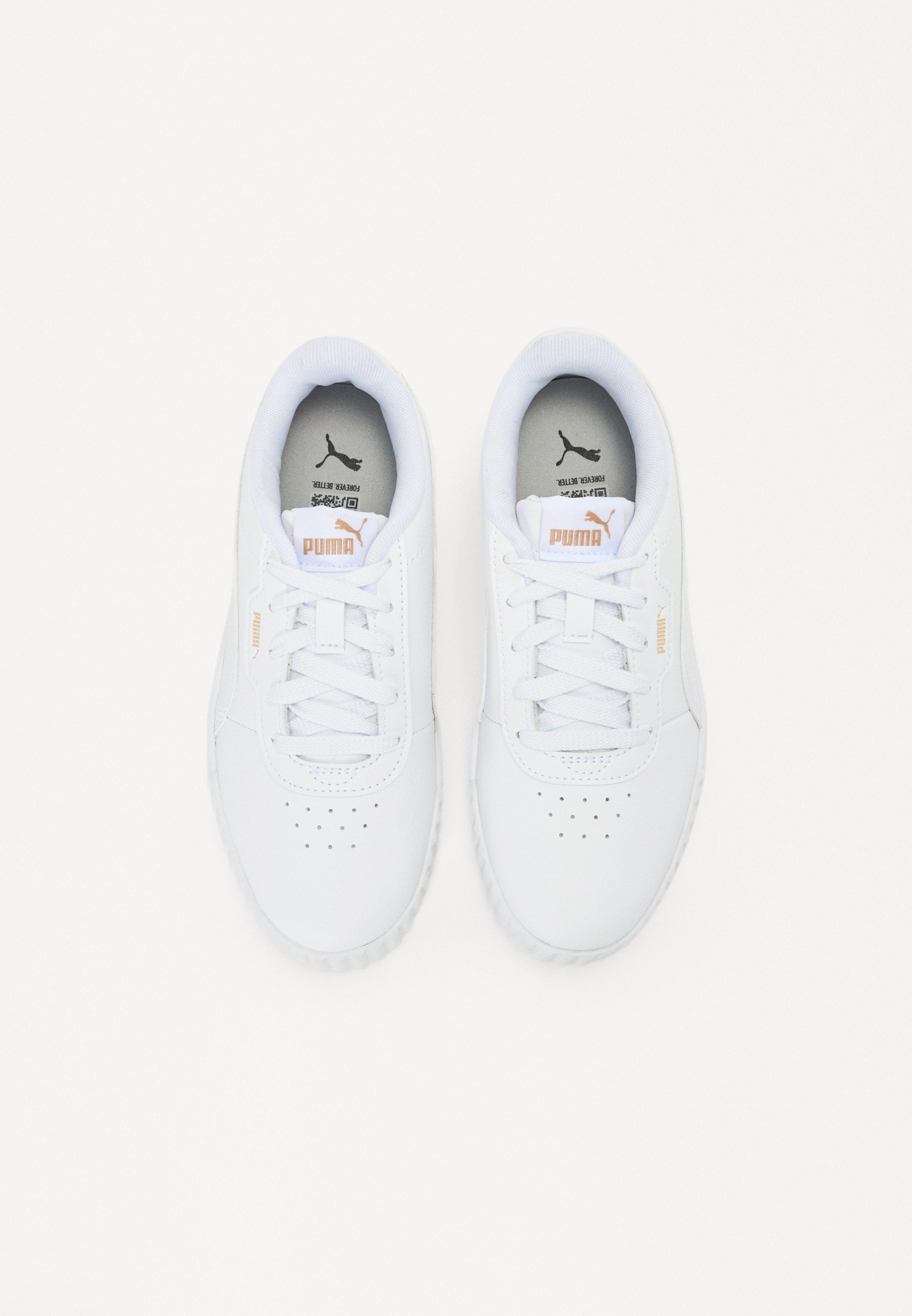 Puma CARINA - Babyschoenen - wit/goud