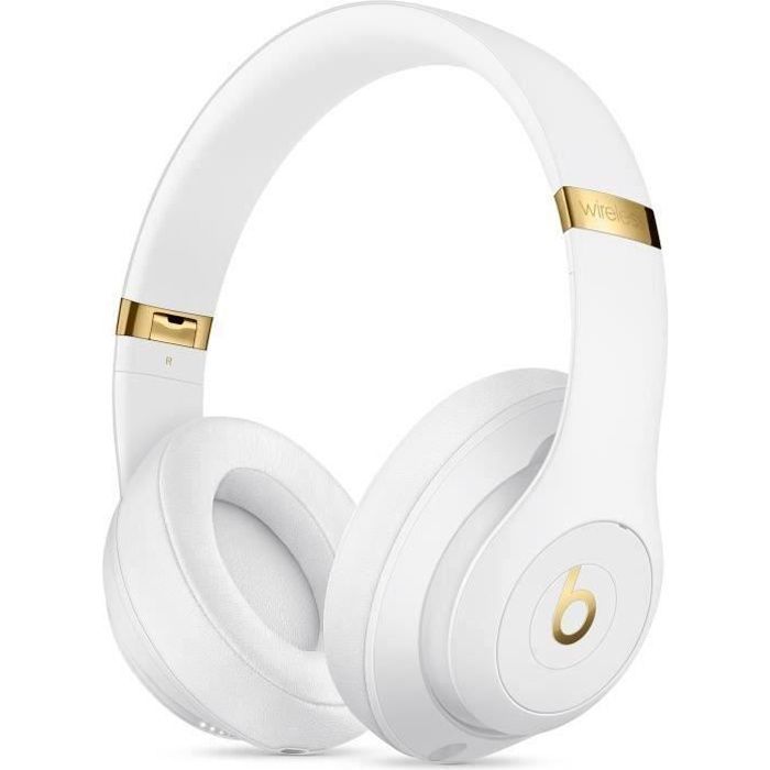 BEATS STUDIO3 Bluetooth-Kopfhörer – Weiß – Generalüberholt – Hervorragender Zustand