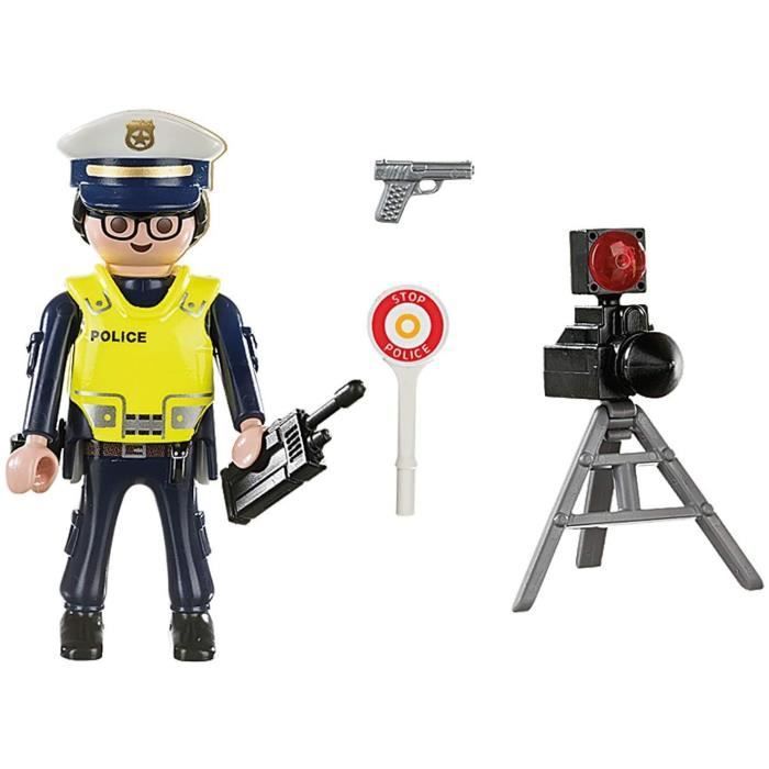 PLAYMOBIL - 70305 - Policial com radar de velocidade