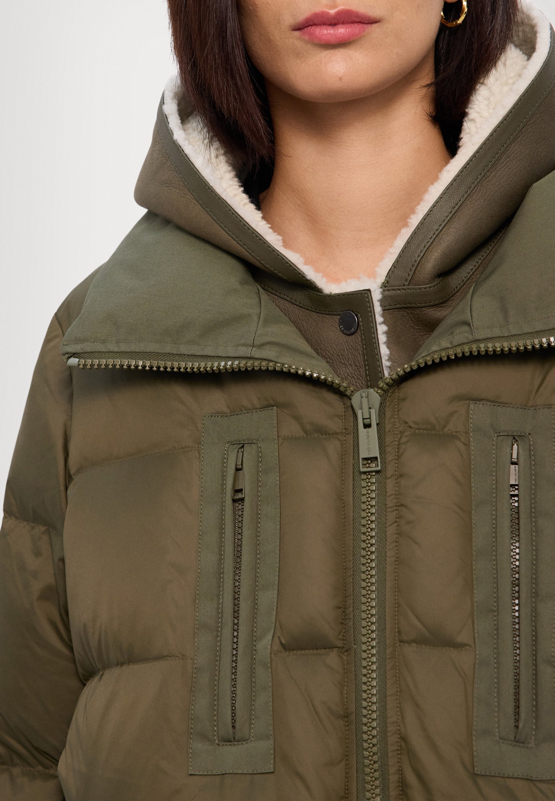 Yves Salomon COAT - Kurtka puchowa - hunter green