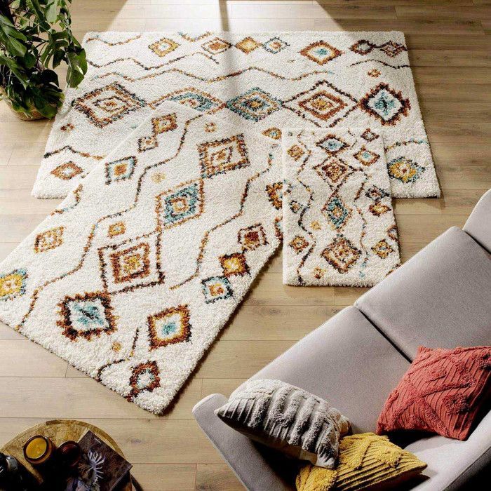 Tapis rectangle 160x230cm vasco beige - Taille: 160x230cm - Coloris: Beige