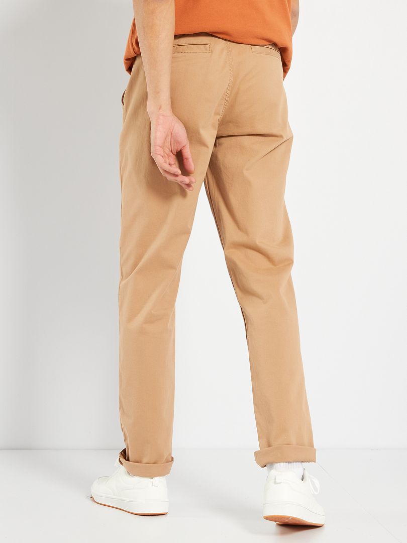 Calça chino slim - bege
