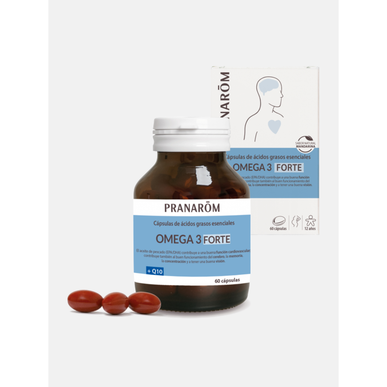 Pranarôm Omega 3 stiprios kapsulės Širdies ir kraujagyslių sveikatos papildas Q10 60 kapsulių 60 kapsulių