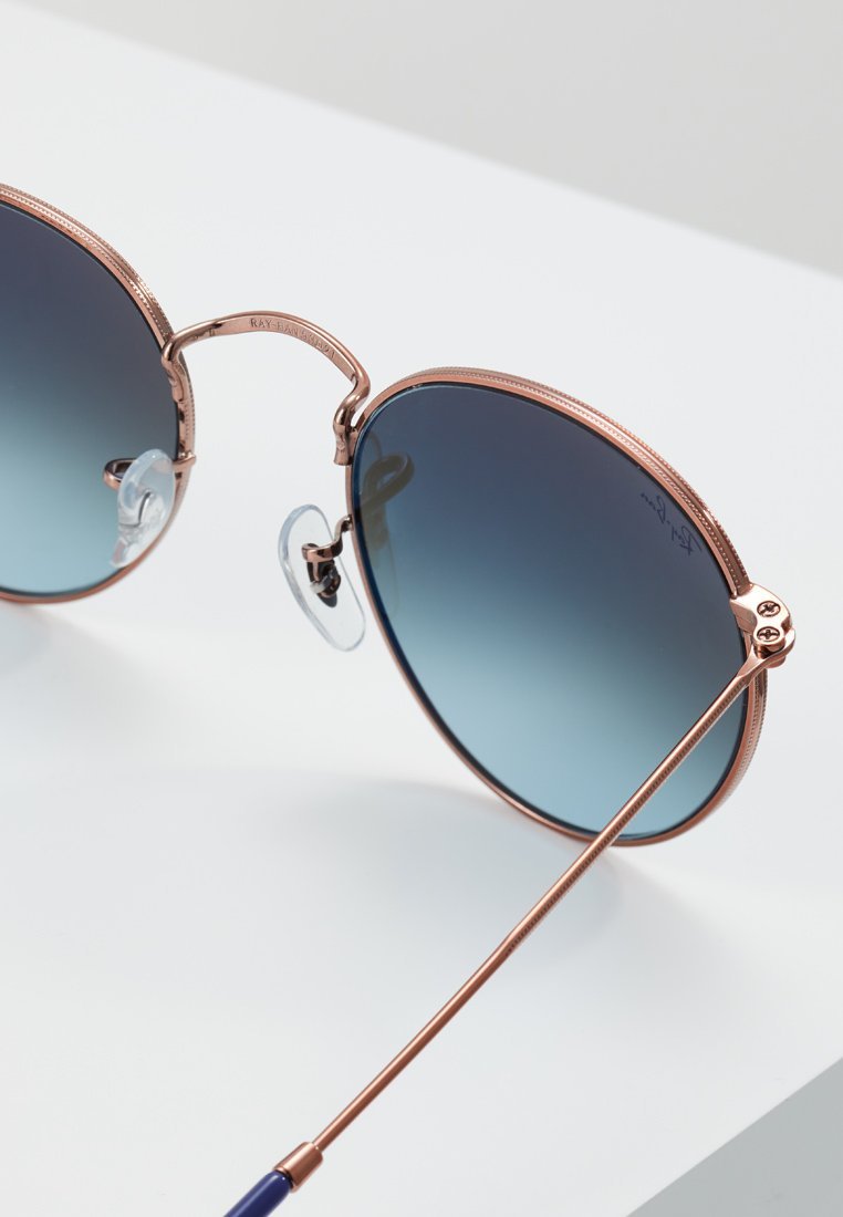 Ray-Ban ROUND UNISEX - Zonnebril - blauw verloop bruin