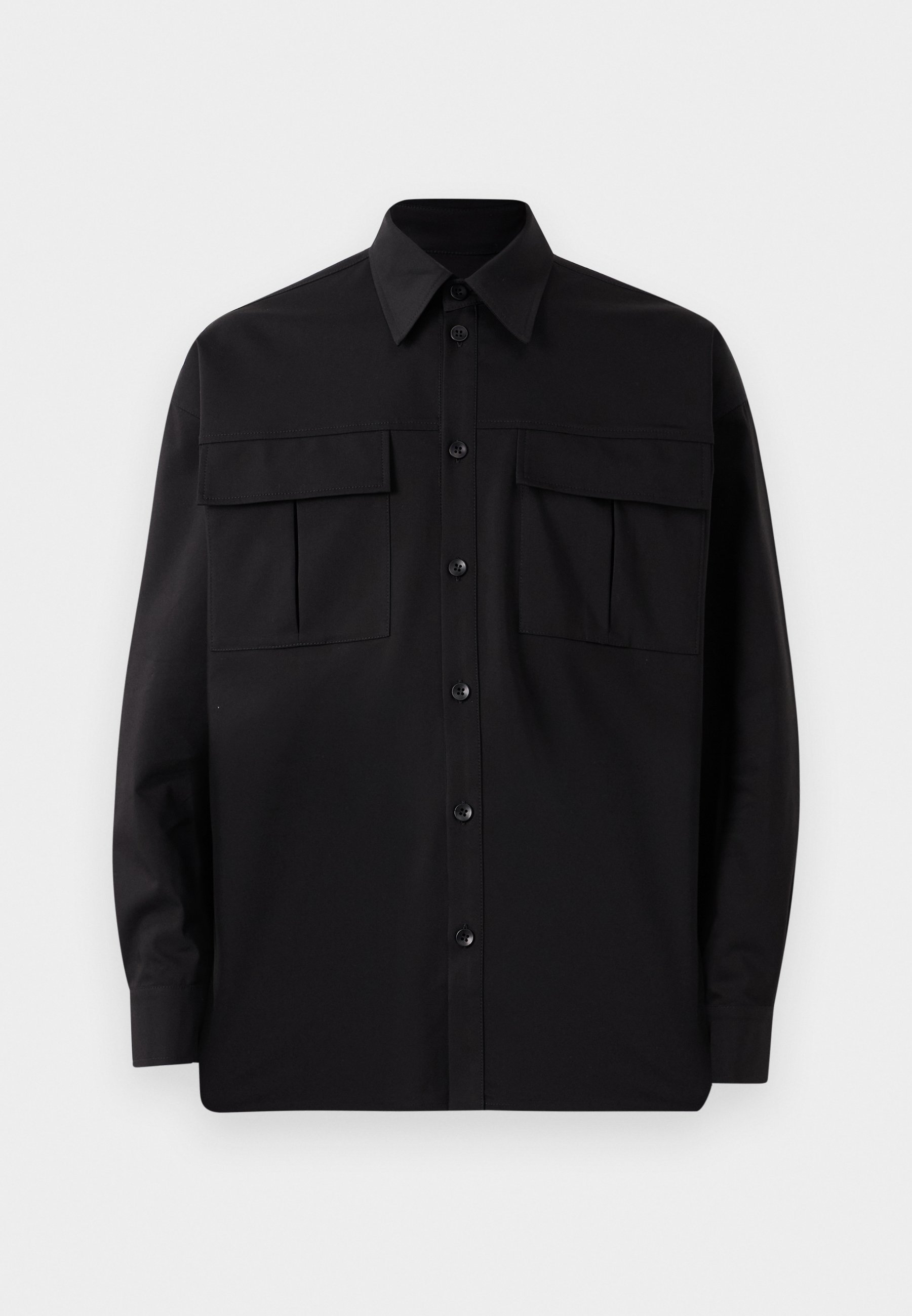 Chemise Essential Collective à double poche - noire