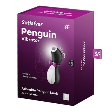Vibrátor na klitoris Satisfyer Penguin černý 1 kus 1 kus