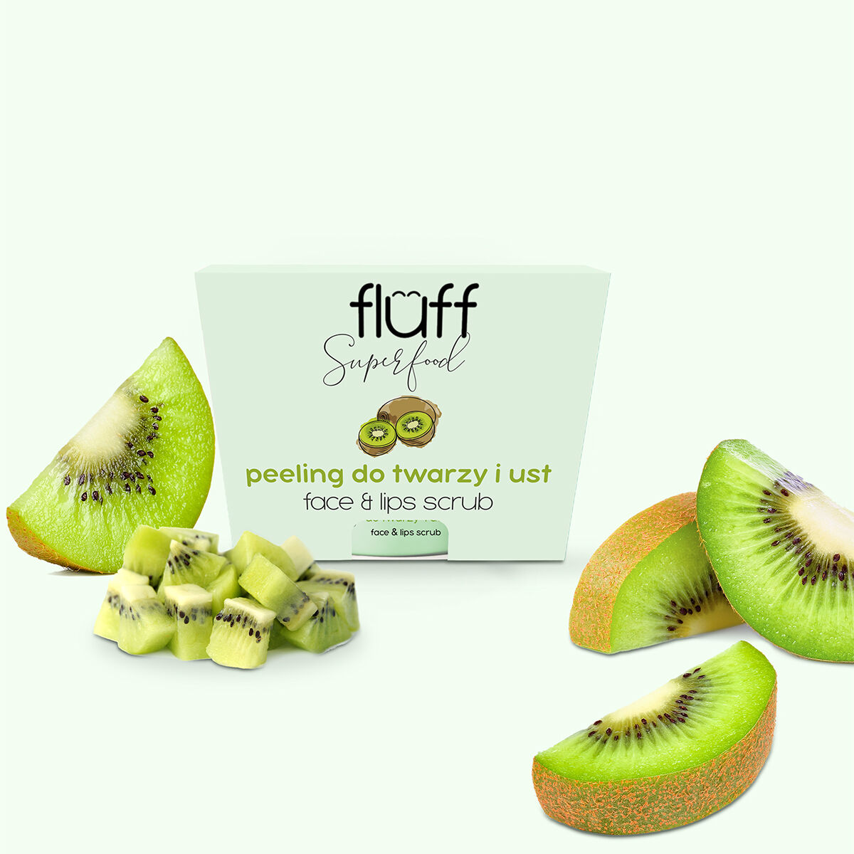 Peeling na obličej a rty Fluff