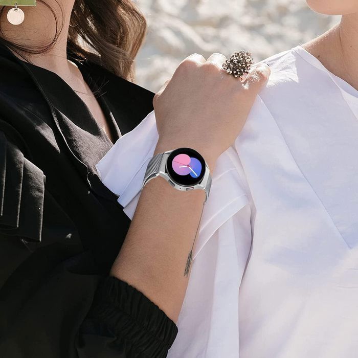 Bracelet Métal Magnétique Compatible avec Bracelet Samsung Galaxy Watch 6 SE 5 4 /4 Classic/6 Classic/5 Pro/FE